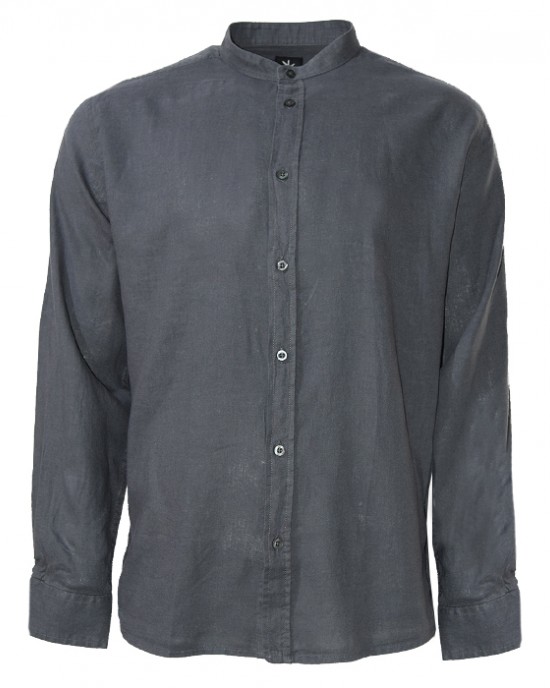 SHAIKKO MAO L/S SHIRT LINEN PATMOS SKM123TU03-0202